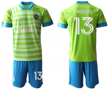 Men 2020-2021 club Seattle Sounders home 13 green Soccer Jerseys
