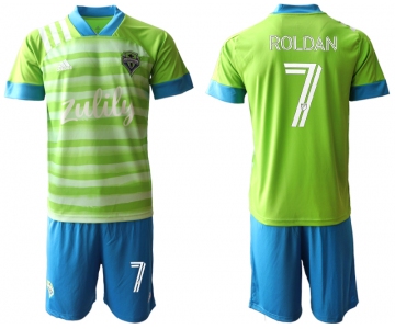 Men 2020-2021 club Seattle Sounders home 7 green Soccer Jerseys