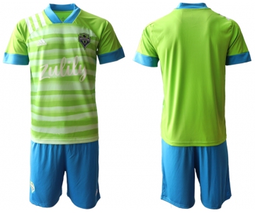 Men 2020-2021 club Seattle Sounders home blank green Soccer Jerseys