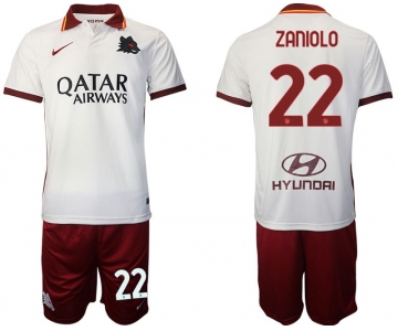 Men 2020-2021 Club Rome away white 22 Nike Soccer Jersey