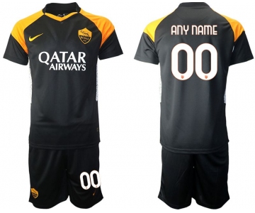 Men 2020-2021 club Rome away customized black Soccer Jerseys