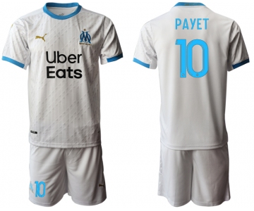 Men 2020-2021 club Marseille home grey 10 Soccer Jerseys