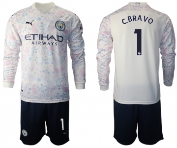 2021 Men Manchester city away long sleeve 1 soccer jerseys