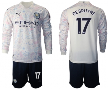 2021 Men Manchester city away long sleeve 17 soccer jerseys