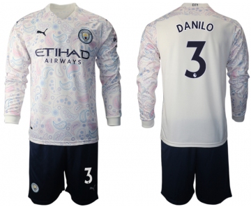2021 Men Manchester city away long sleeve 3 soccer jerseys