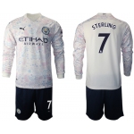 2021 Men Manchester city away long sleeve 7 soccer jerseys