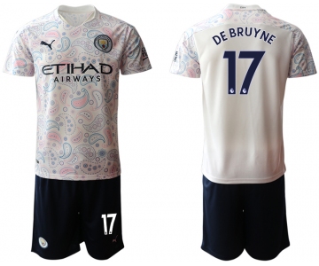 Men 2020-2021 club Manchester City away 17 white Soccer Jerseys