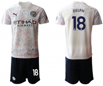Men 2020-2021 club Manchester City away 18 white Soccer Jerseys