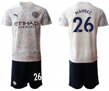 Men 2020-2021 club Manchester City away 26 white Soccer Jerseys