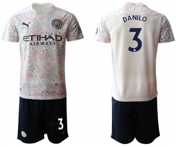 Men 2020-2021 club Manchester City away 3 white Soccer Jerseys