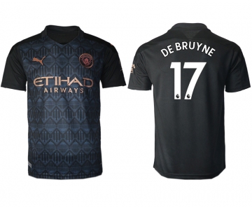 Men 2020-2021 club Manchester City away aaa version 17 black Soccer Jerseys