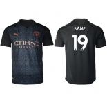 Men 2020-2021 club Manchester City away aaa version 19 black Soccer Jerseys