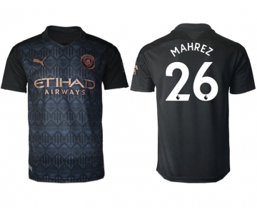Men 2020-2021 club Manchester City away aaa version 26 black Soccer Jerseys