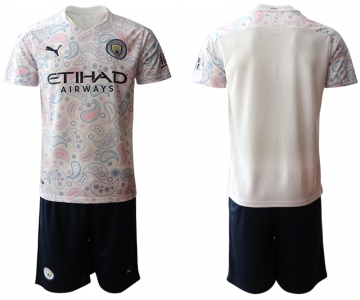 Men 2020-2021 club Manchester City away blank white Soccer Jerseys