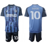 Men 2020-2021 club Los Angeles Galaxy away 10 blue Soccer Jerseys