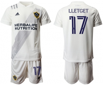 Men 2020-2021 club Los Angeles Galaxy home 17 white Soccer Jerseys