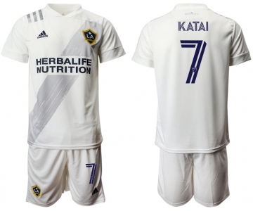Men 2020-2021 club Los Angeles Galaxy home 7 white Soccer Jerseys