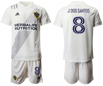 Men 2020-2021 club Los Angeles Galaxy home 8 white Soccer Jerseys