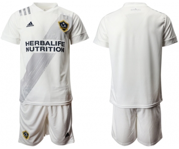 Men 2020-2021 club Los Angeles Galaxy home blank white Soccer Jerseys