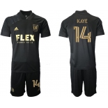 Men 2021-2022 Club Los Angeles FC home black 14 Adidas Soccer Jersey