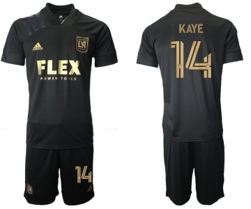 Men 2021-2022 Club Los Angeles FC home black 14 Adidas Soccer Jersey