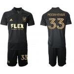 Men 2021-2022 Club Los Angeles FC home black 33 Adidas Soccer Jersey