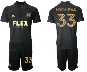 Men 2021-2022 Club Los Angeles FC home black 33 Adidas Soccer Jersey