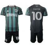 Men 2021-2022 Club Los Angeles Galaxy away black 10 Adidas Soccer Jersey