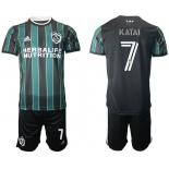 Men 2021-2022 Club Los Angeles Galaxy away black 7 Adidas Soccer Jersey