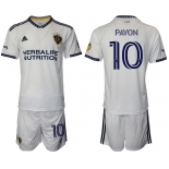 Men 2022-2023 Club Los Angeles Galaxy home white 10 Adidas Soccer Jersey