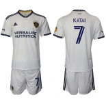 Men 2022-2023 Club Los Angeles Galaxy home white 7 Adidas Soccer Jersey