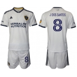 Men 2022-2023 Club Los Angeles Galaxy home white 8 Adidas Soccer Jersey