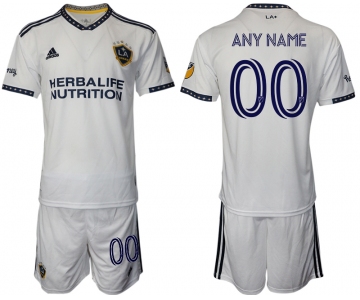Men 2022-2023 Club Los Angeles Galaxy home white customized Adidas Soccer Jersey