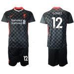 Men 2020-2021 club Liverpool Second away 12 black Soccer Jerseys