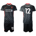 Men 2020-2021 club Liverpool Second away 12 black Soccer Jerseys