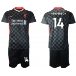 Men 2020-2021 club Liverpool Second away 14 black Soccer Jerseys