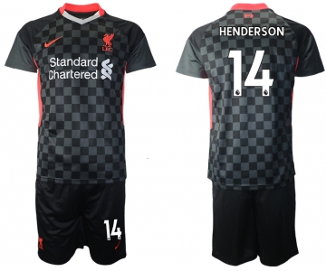 Men 2020-2021 club Liverpool Second away 14 black Soccer Jerseys