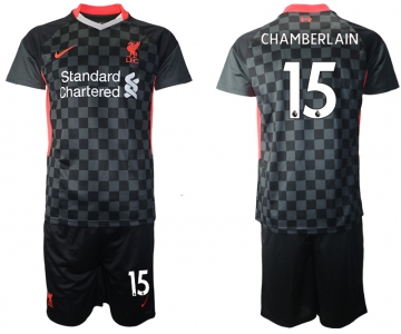 Men 2020-2021 club Liverpool Second away 15 black Soccer Jerseys