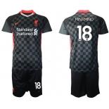 Men 2020-2021 club Liverpool Second away 18 black Soccer Jerseys