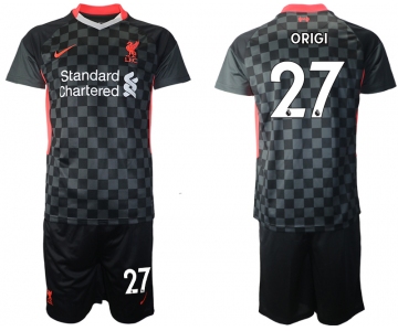 Men 2020-2021 club Liverpool Second away 27 black Soccer Jerseys