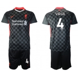 Men 2020-2021 club Liverpool Second away 4 black Soccer Jerseys