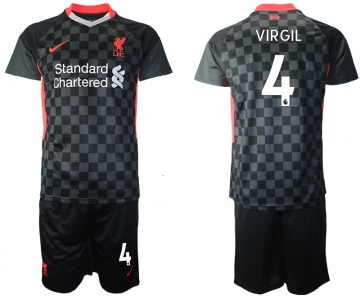 Men 2020-2021 club Liverpool Second away 4 black Soccer Jerseys