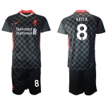 Men 2020-2021 club Liverpool Second away 8 black Soccer Jerseys
