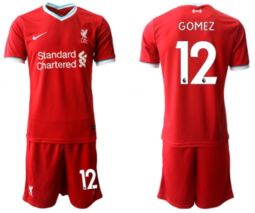 Men 2020-2021 club Liverpool home 12 red Soccer Jerseys