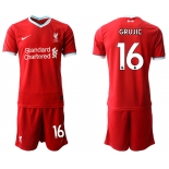 Men 2020-2021 club Liverpool home 16 red Soccer Jerseys