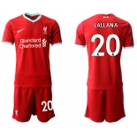 Men 2020-2021 club Liverpool home 20 red Soccer Jerseys