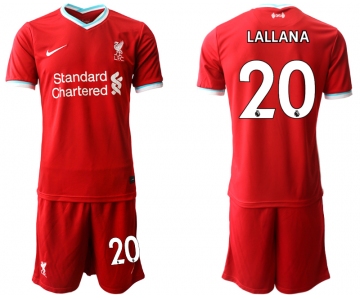 Men 2020-2021 club Liverpool home 20 red Soccer Jerseys