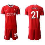 Men 2020-2021 club Liverpool home 21 red Soccer Jerseys
