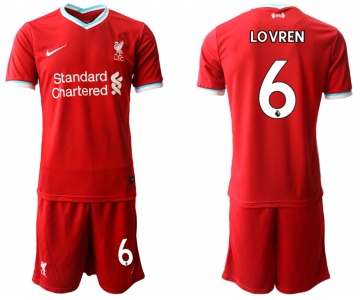 Men 2020-2021 club Liverpool home 6 red Soccer Jerseys