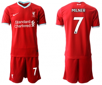 Men 2020-2021 club Liverpool home 7 red Soccer Jerseys